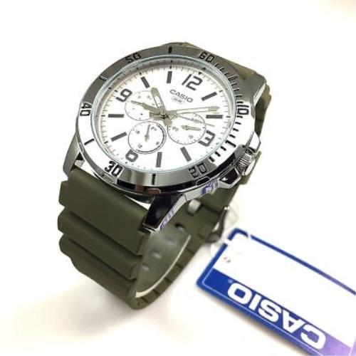Men`s Casio Sports Multifunction MTP-VD300 Steel Watch MTPVD300-3B