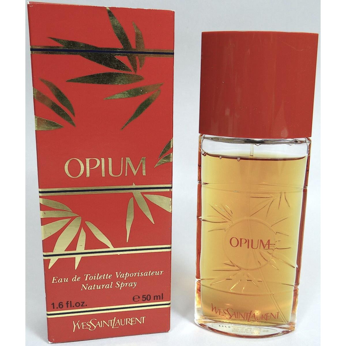 Opium Perfume Edt Spray Yves Saint Laurent Vtg 1980s Scent 1.6 oz