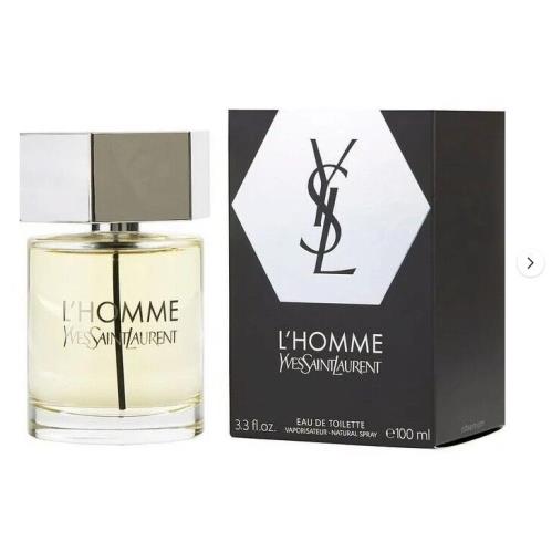 Ysl L`homme by Yves Saint Laurent Edt For Men 3.3 oz - 100 ml