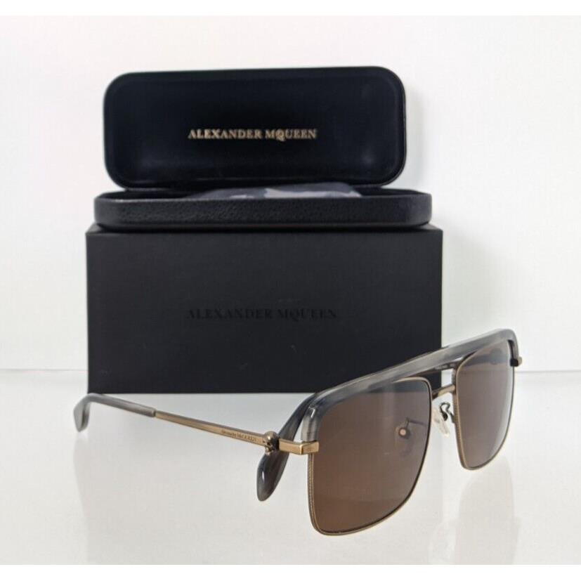 Alexander Mcqueen Sunglasses AM 0258 Gold 003 59mm Frame