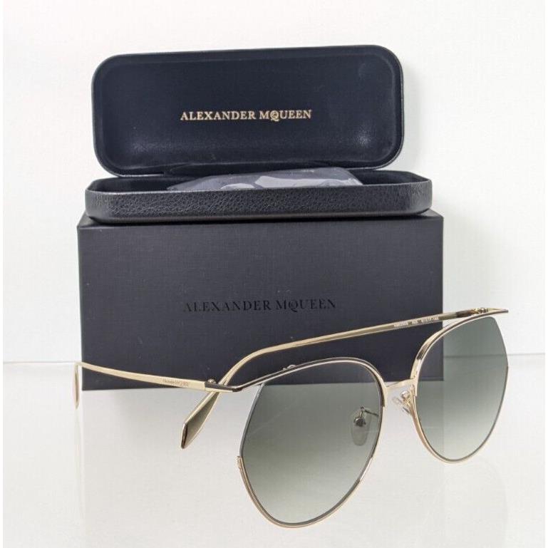 Alexander Mcqueen Sunglasses AM 0255 Gold 003 61mm Frame