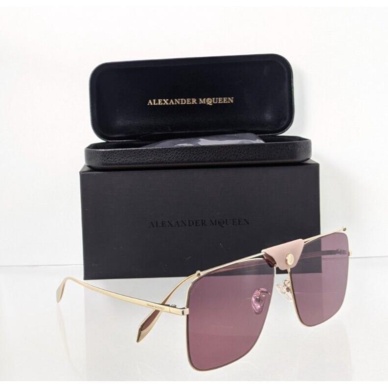 Alexander Mcqueen Sunglasses MQ 0318 Gold 002 58mm Frame