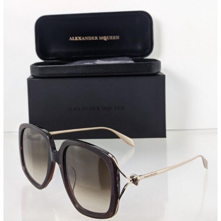 Alexander Mcqueen Sunglasses AM 0374 Brown 002 54mm Frame