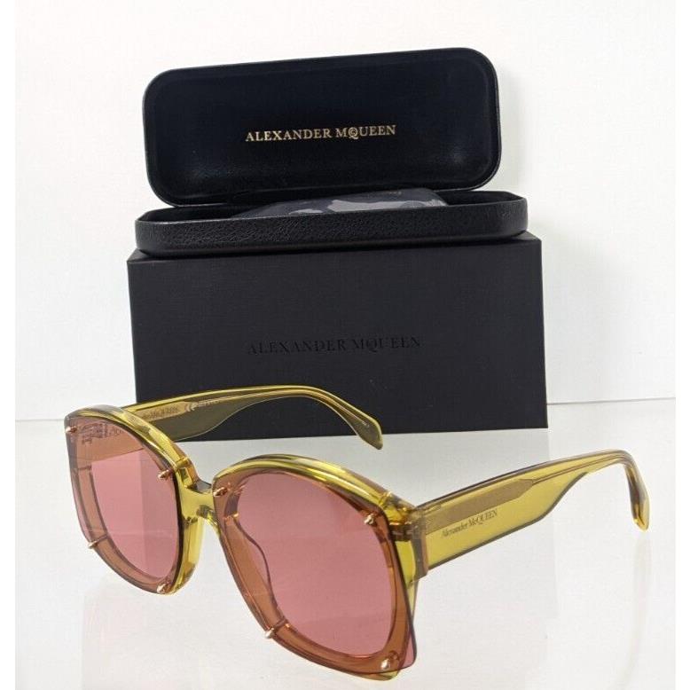 Alexander Mcqueen Sunglasses AM 0334 Tortoise 002 61mm Frame