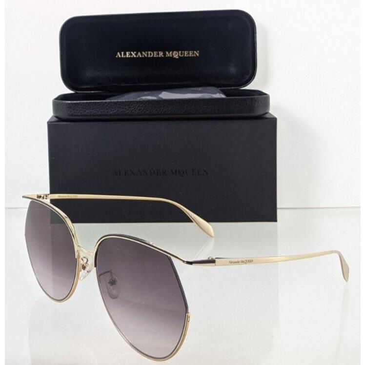 Alexander Mcqueen Sunglasses AM 0255 Gold 002 61mm Frame