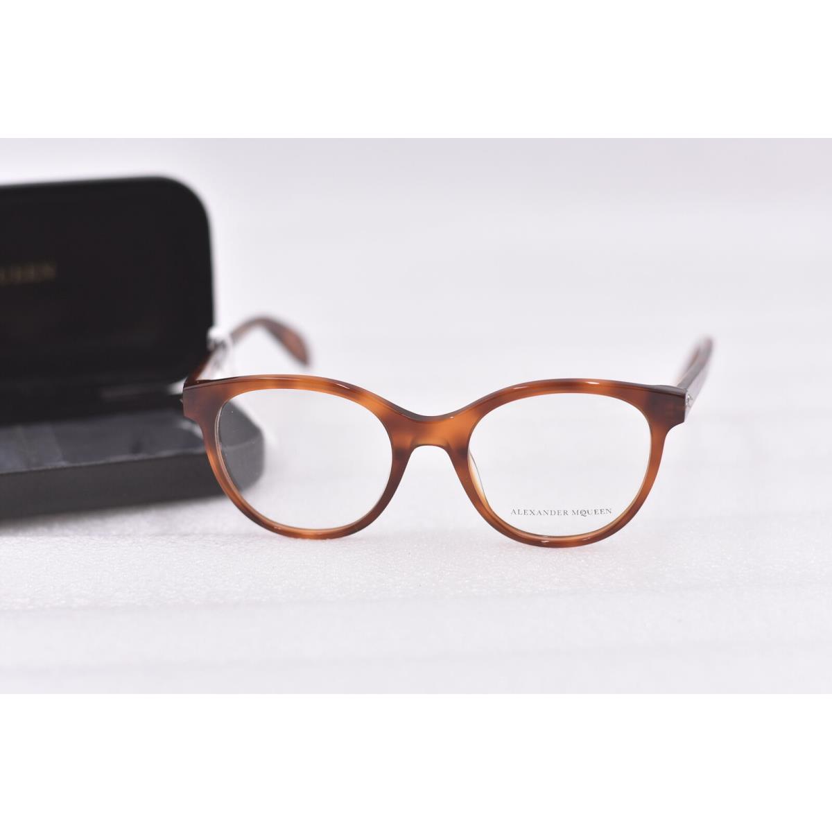 Men`s Alexander Mcqueen AM01310 Brown Tortoise Glasses