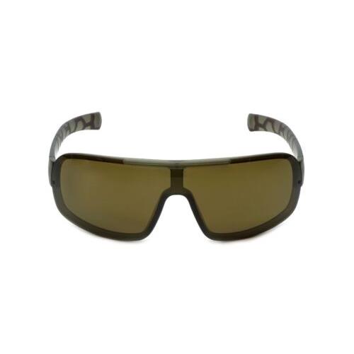 Porsche Designer Sunglasses P8528-C 51 mm Wrap Shield Taupe Crystal Brown Lens