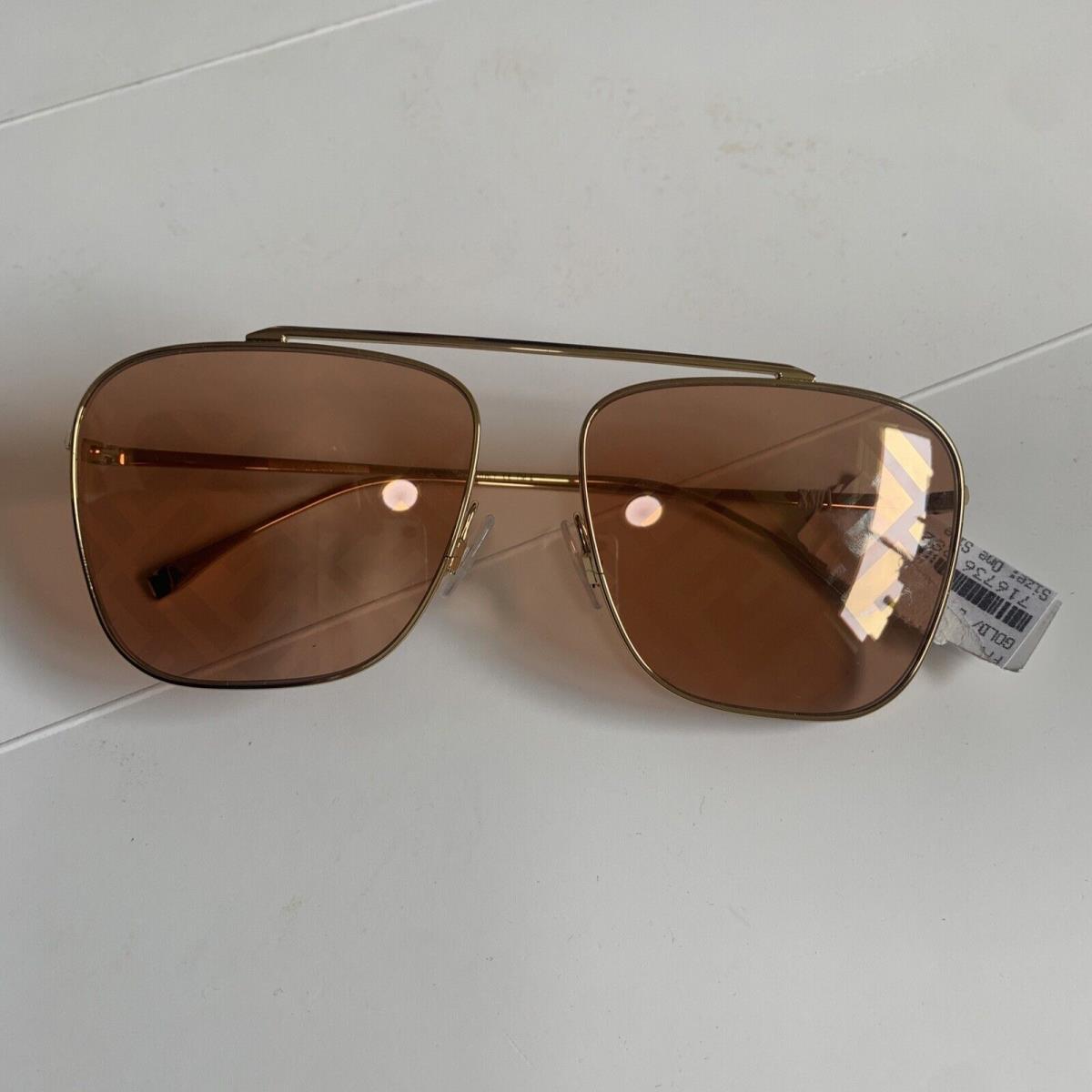 Fendi FF Family FF 0406/S Gold/brown J5G0M 61-16 135 Sunglasses