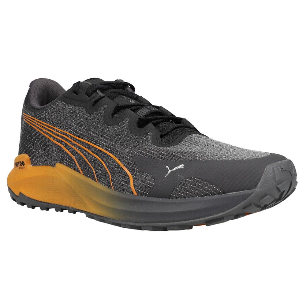 Puma Fasttrac Nitro Trail Running Mens Black Sneakers Athletic Shoes 37704404 - Black