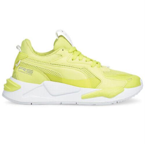Puma Rsz Neon Lace Up Womens Yellow Sneakers Casual Shoes 38486201
