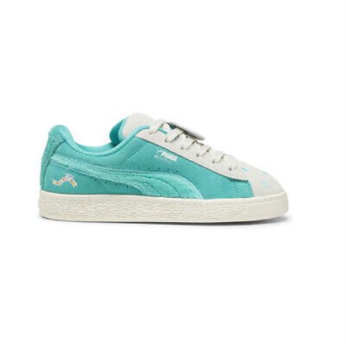 Puma Suede Xl Winston X Squish Lace Up Youth Suede Xl Winston X Squish Lace Up Youth Boys Green Grey Sneakers Casual S