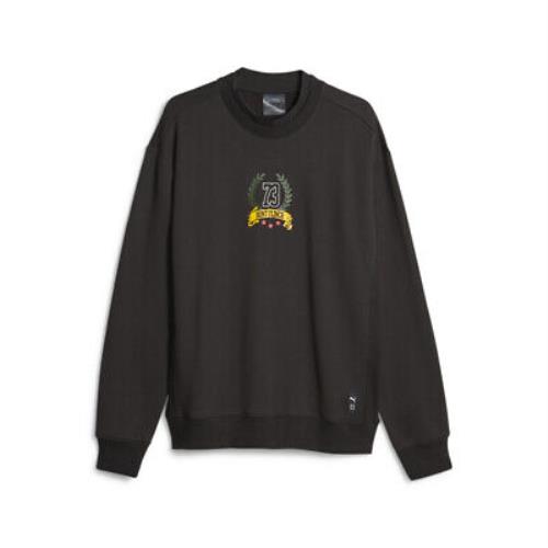 Puma Hoops Franchise Graphic Crew Neck Sweatshirt Mens Size L 62202101