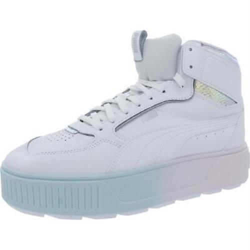 Puma Womens Karmen White High-top Sneakers Shoes 11 Medium B M Bhfo 5360 - White/Pink/Blue