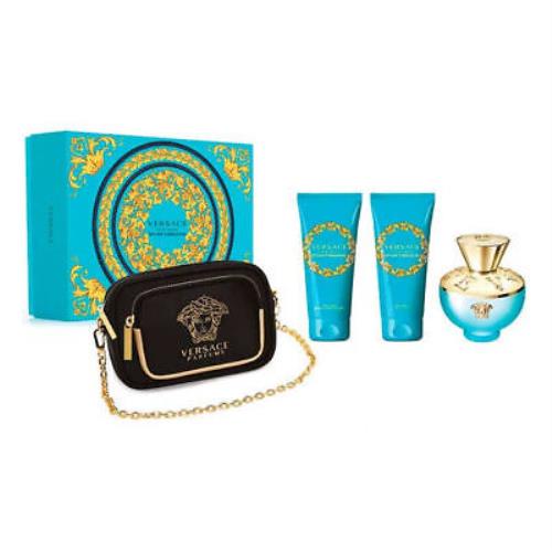Versace Ladies Dylan Turquoise Gift Set Fragrances 8011003876808
