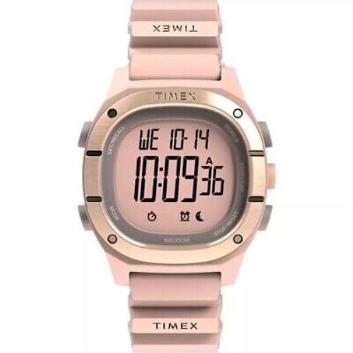 Timex TW5M35700 Command LT Women`s Sport Digital Chrono Watch Pink Resin Band