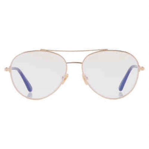 Tom Ford Blue Light Block Pilot Unisex Eyeglasses FT5684-B 028 55 FT5684-B 028