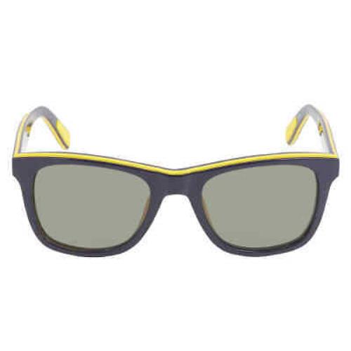 Lacoste Polarized Green Square Unisex Sunglasses L781SP 414 52 L781SP 414 52