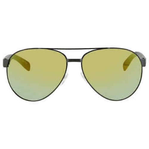 Lacoste Green Pilot Unisex Sunglasses L185S 315 60 L185S 315 60 - Frame: Green, Lens: Green