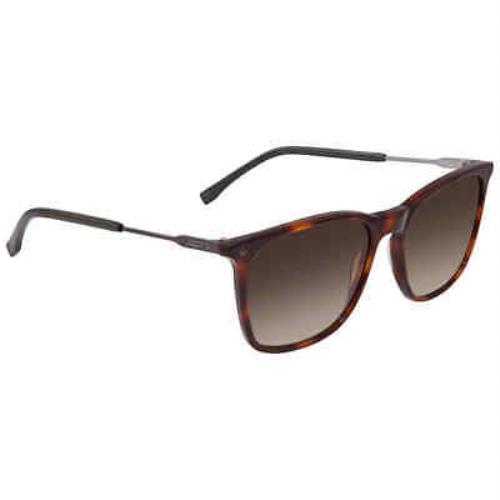 Lacoste Brown Gradient Square Unisex Sunglasses L870S 214 55 L870S 214 55