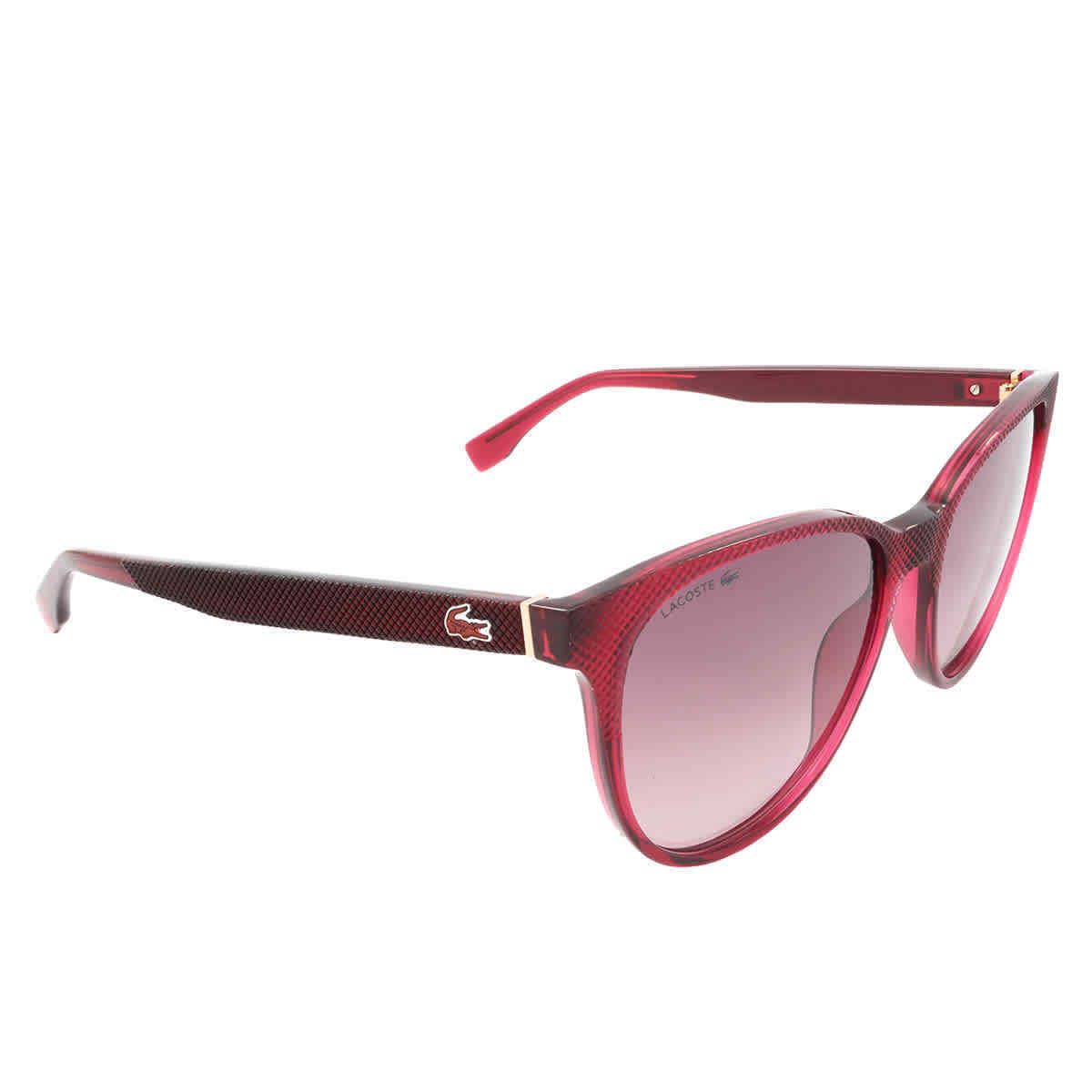 Lacoste Grey Gradient Oval Ladies Sunglasses L859S 525 56 L859S 525 56