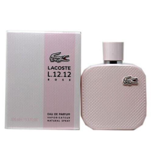 Lacoste L.12.12 Rose 3.3oz - 100ml Eau de Parfum Spray For Women Sealed