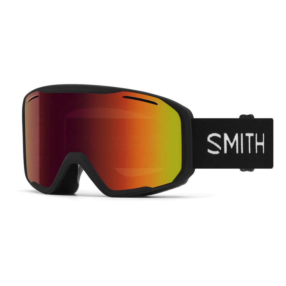 Smith Blazer Goggles -new- Cylindrical Lens + Protective Sleeve Smith Warranty Black / 17% Red Solx Mirror