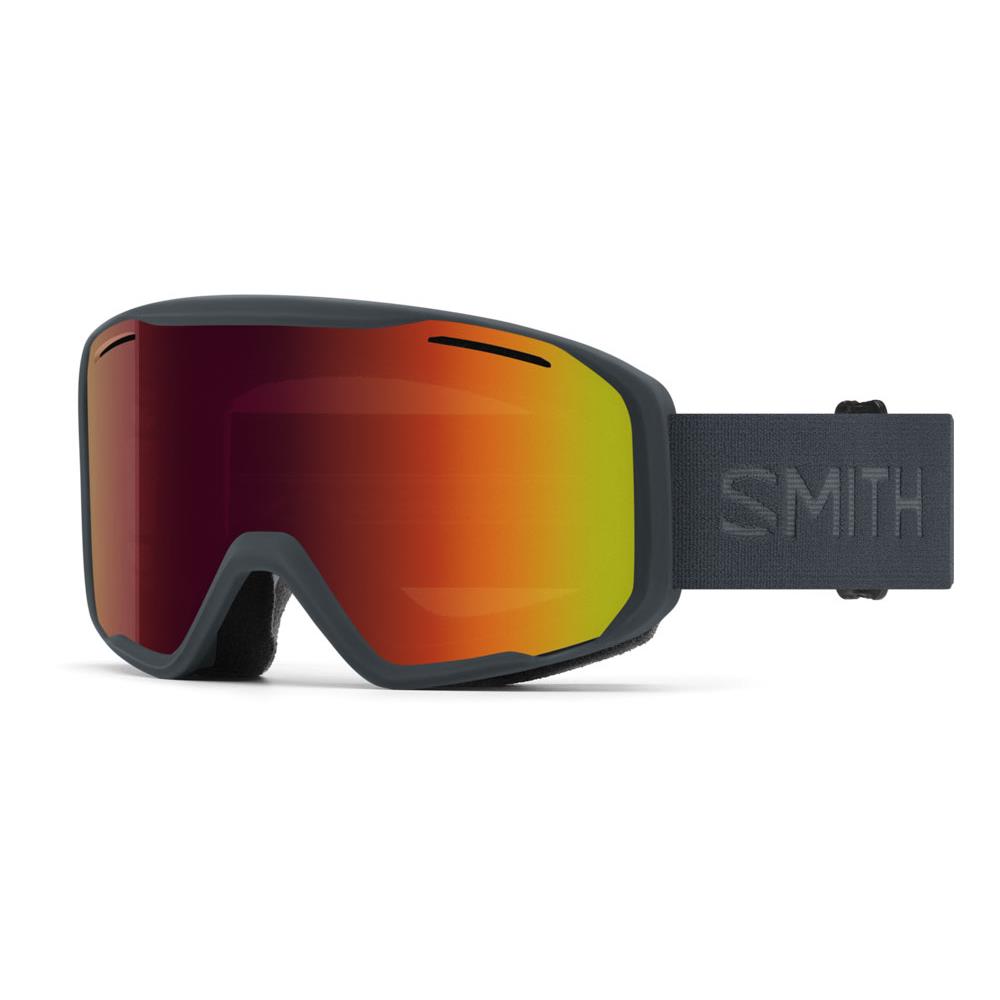 Smith Blazer Goggles -new- Cylindrical Lens + Protective Sleeve Smith Warranty Slate / 17% Red Solx Mirror