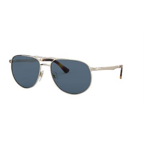 Persol PO2455S 107656 Gold Light Blue Panthos 60 mm Men`s Sunglasses