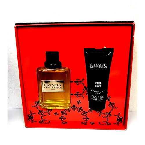 Givenchy Gentleman Set Men 3.3 OZ Edt Spr 2.5 OZ All Over Shampoo