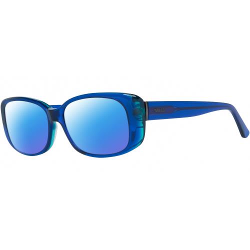 Guess GU7408-90X Women`s Polarized Sunglasses Blue Green Crystal 52 mm 4 Options Blue Mirror Polar