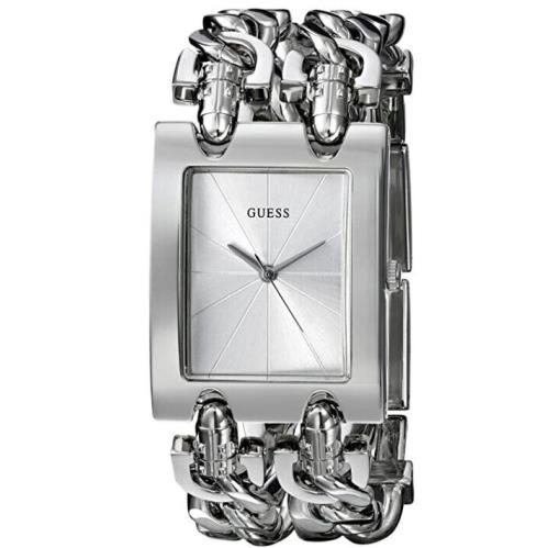 Guess G Link Adjustable Bracelet Stainless Steel Silver Women`s Watch G75916L