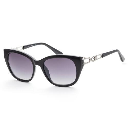 Guess Women`s 55mm Shiny Black Sunglasses GU7562-01B-55