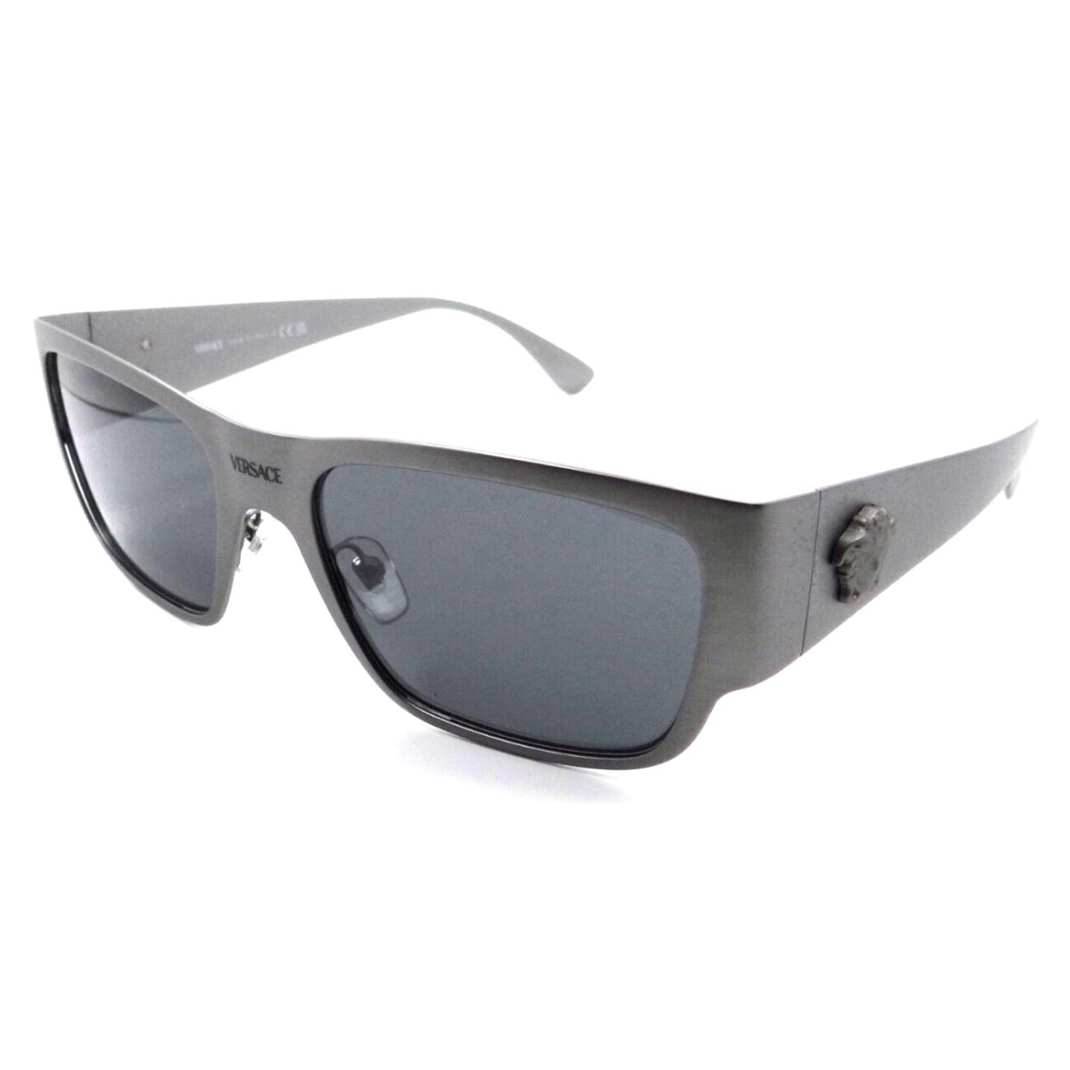 Versace Sunglasses VE 2262 1262/87 56-18-140 Gunmetal / Dark Grey Made in Italy