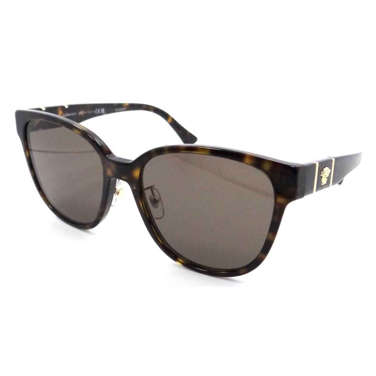 Versace Sunglasses VE 4460D 108/73 57-18-140 Havana / Dark Brown Made in Italy
