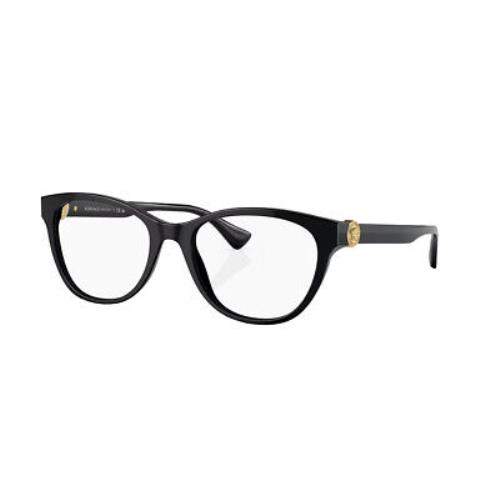 Versace VE 3330 GB1 Black Plastic Cat-eye Eyeglasses 55mm
