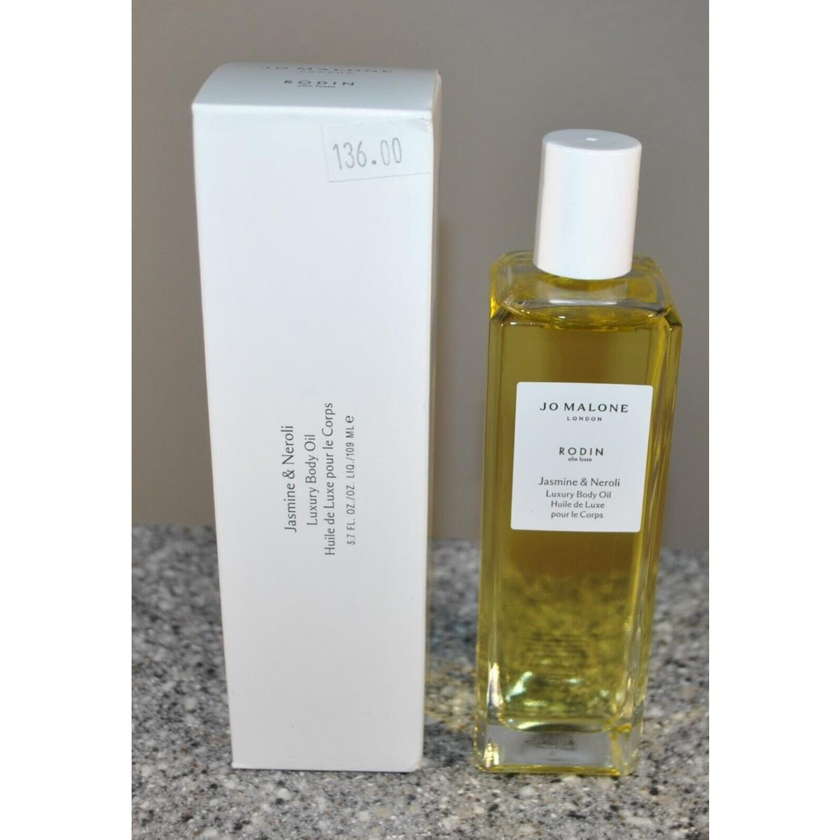 Jo Malone Rodin Jasmine Neroli Luxury Body Oil Large Size 3.7oz/103ml