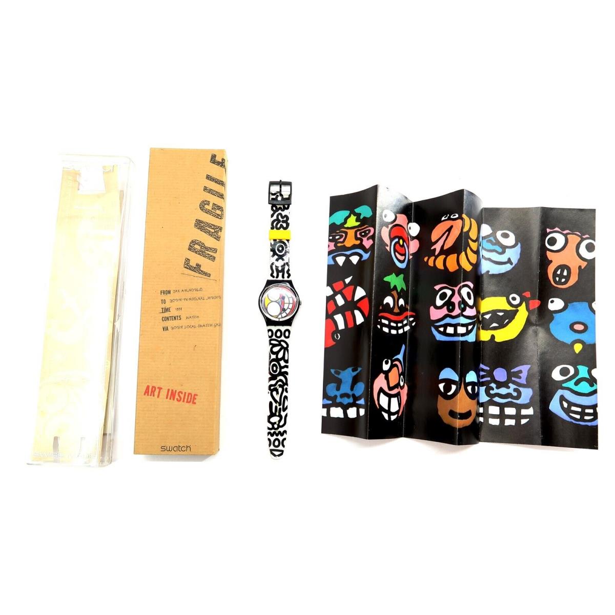 Swatch Watch Arnould Fashions GB186 Limited Edition by Jak Arnould 1998