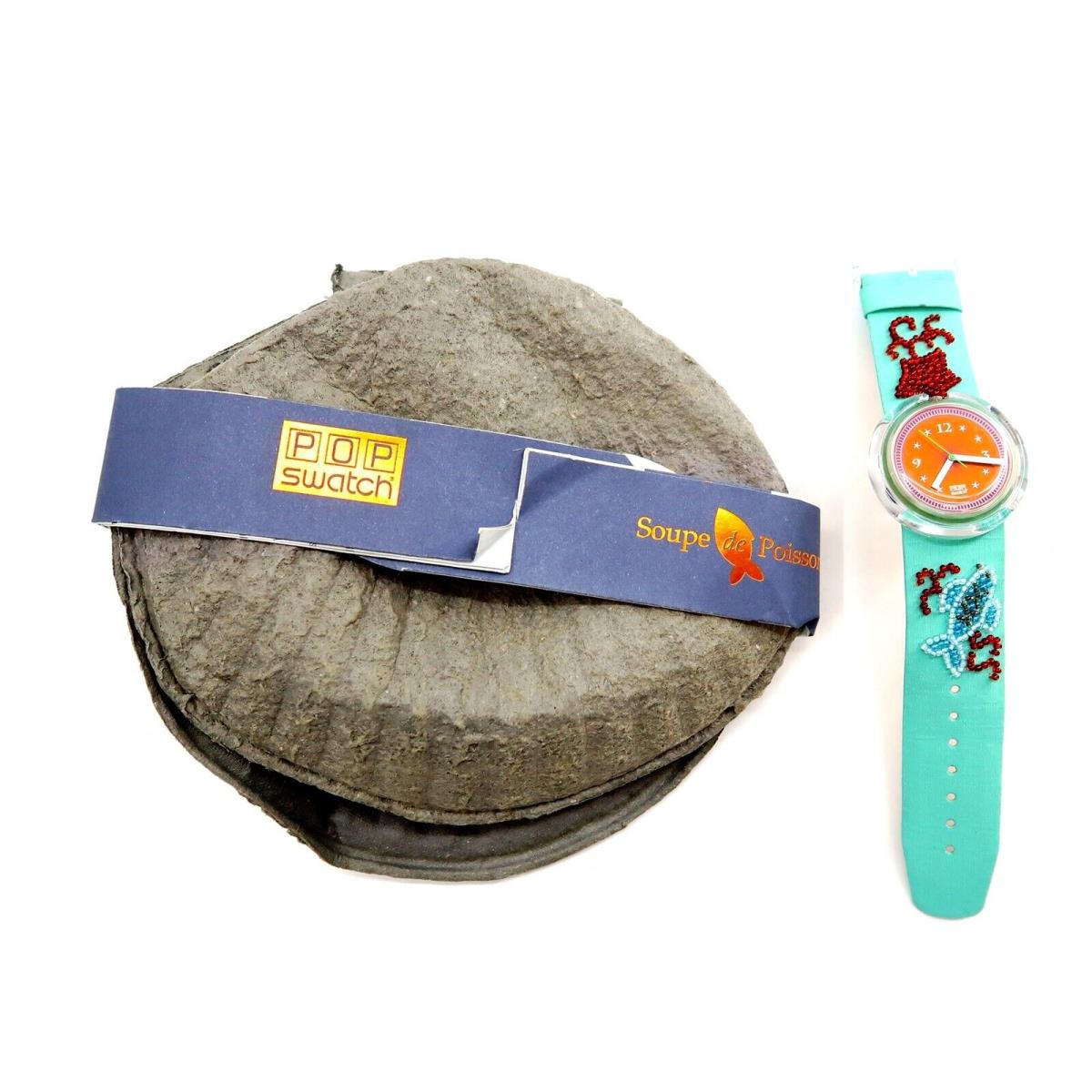 Swatch Pop Watch Soupe DE Poisson PWZ106PACK 1993 Specials Collection 49999