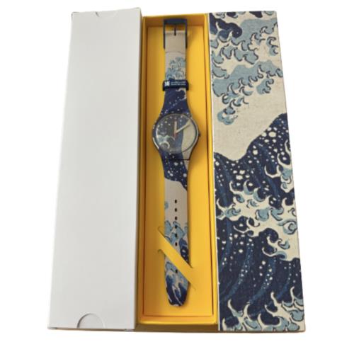 Swatch Art Jouney 2023 The Great Wave BY Hokusai Astrolabe Watch with Case