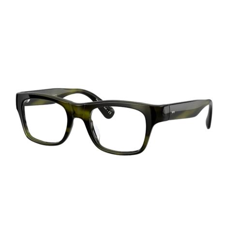 Oliver Peoples OV5432U 1680 50 Brisdon Square Eyeglasses Emerald Bark Optical