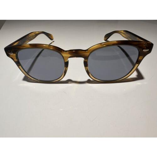 Oliver Peoples Sheldrake Sun OV 5036S Canarywood Gradient/cobalto Sunglasses