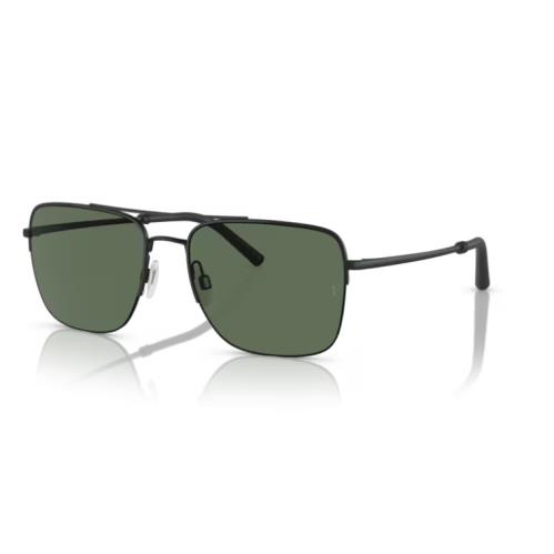 Oliver Peoples 0OV1343S R-2 50629A Matte Black/green Polarized Men`s Sunglasses