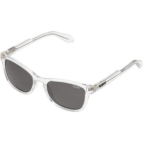 Quay Australia Hardwire Mini Designer Sunglasses Clear/polarized Smoke Lens 45mm