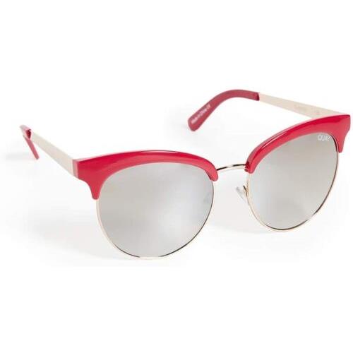 Quay Australia Cherry Designer Sunglasses Cherry Red W/non-polarized Brown Flash