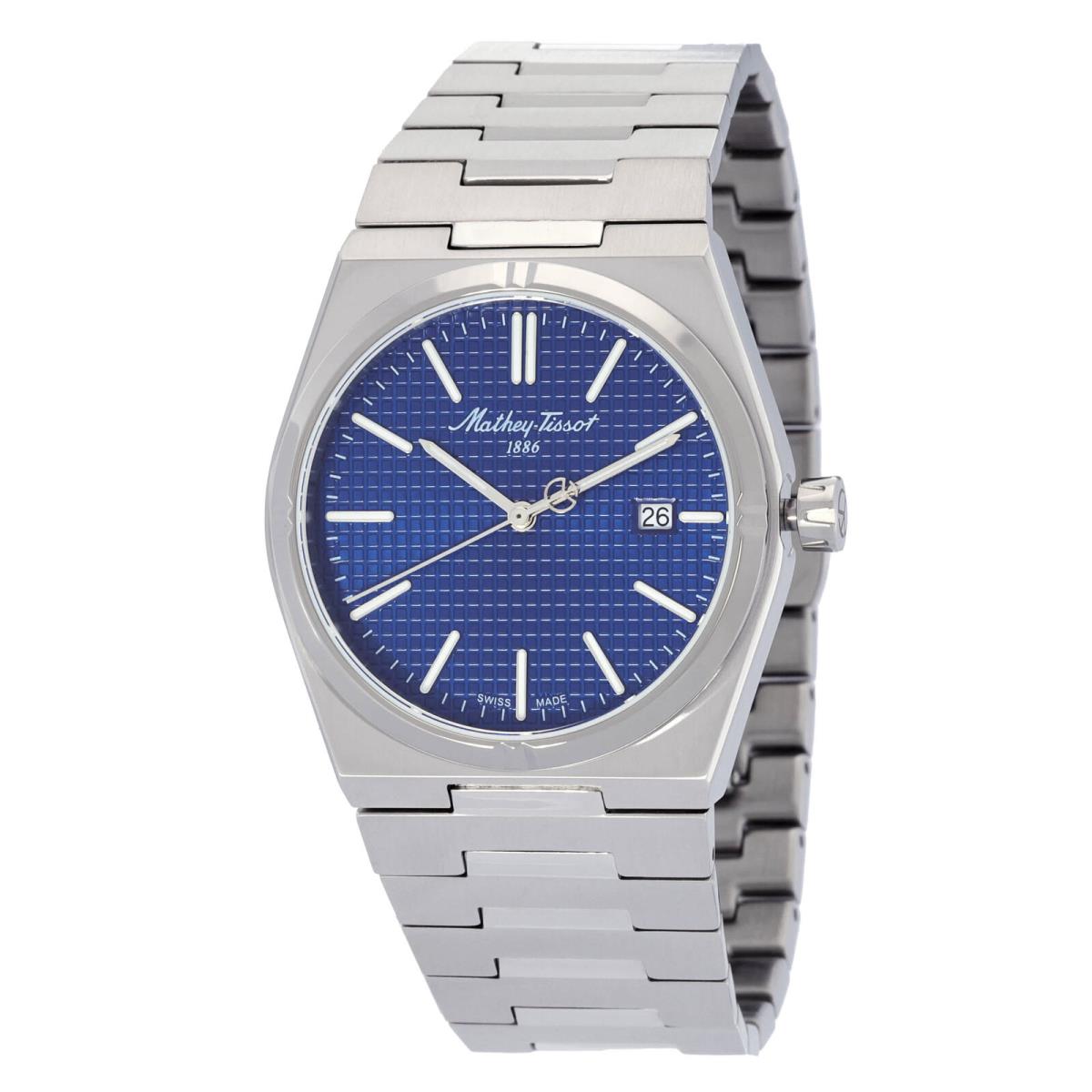 Mathey-tissot Zoltan Quartz Blue Dial Men`s Watch H117ABU