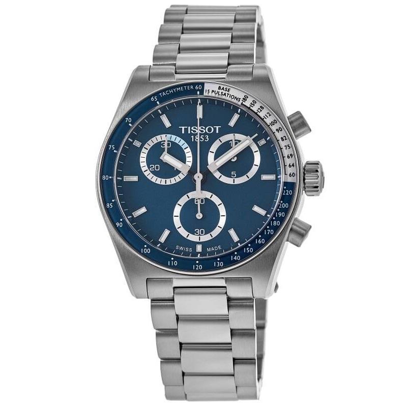 Tissot PR516 Chronograph Quartz Blue Dial Men`s Watch T149.417.11.041.00