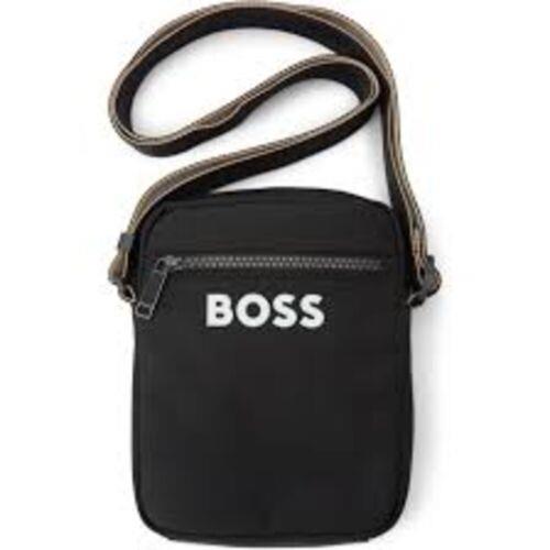 Hugo Boss Men Crossbody Bag Catch 3.0 Ns Zip Black OS