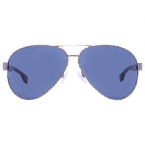 Hugo Boss Blue Pilot Men`s Sunglasses Boss 1560/O/S 06LB/KU 63 Boss 1560/O/S