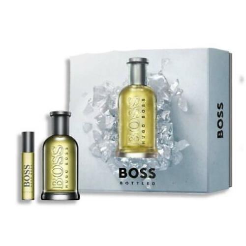 Hugo Boss Men`s Boss Bottled Spray Gift Set Fragrances 3616302923182
