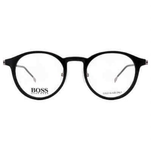 Hugo Boss Demo Round Men`s Eyeglasses Boss 1350/F 0TI7 49 Boss 1350/F 0TI7 49